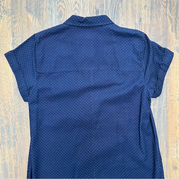 J. Crew Factory Navy Corduroy Shirtdress - Picture 7 of 10